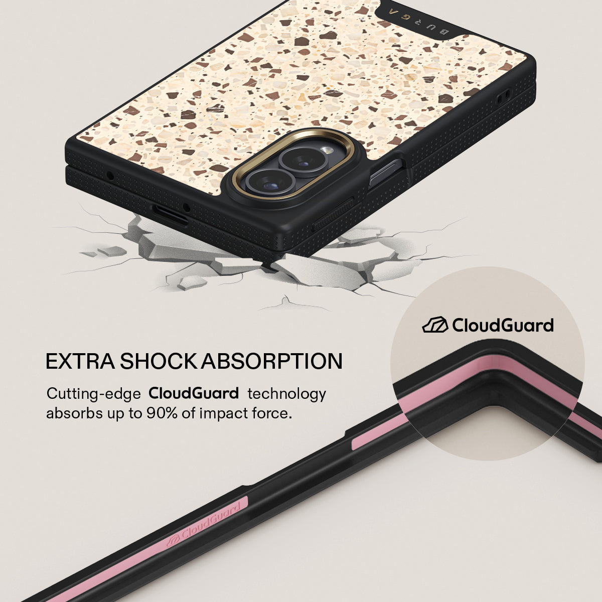 Distant Noise - Terazzo Samsung Galaxy Z Fold 8 Case