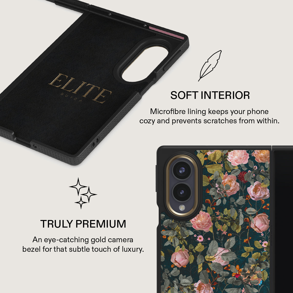 Bloomy Garden - Vintage Samsung Galaxy Z Fold 8 Case