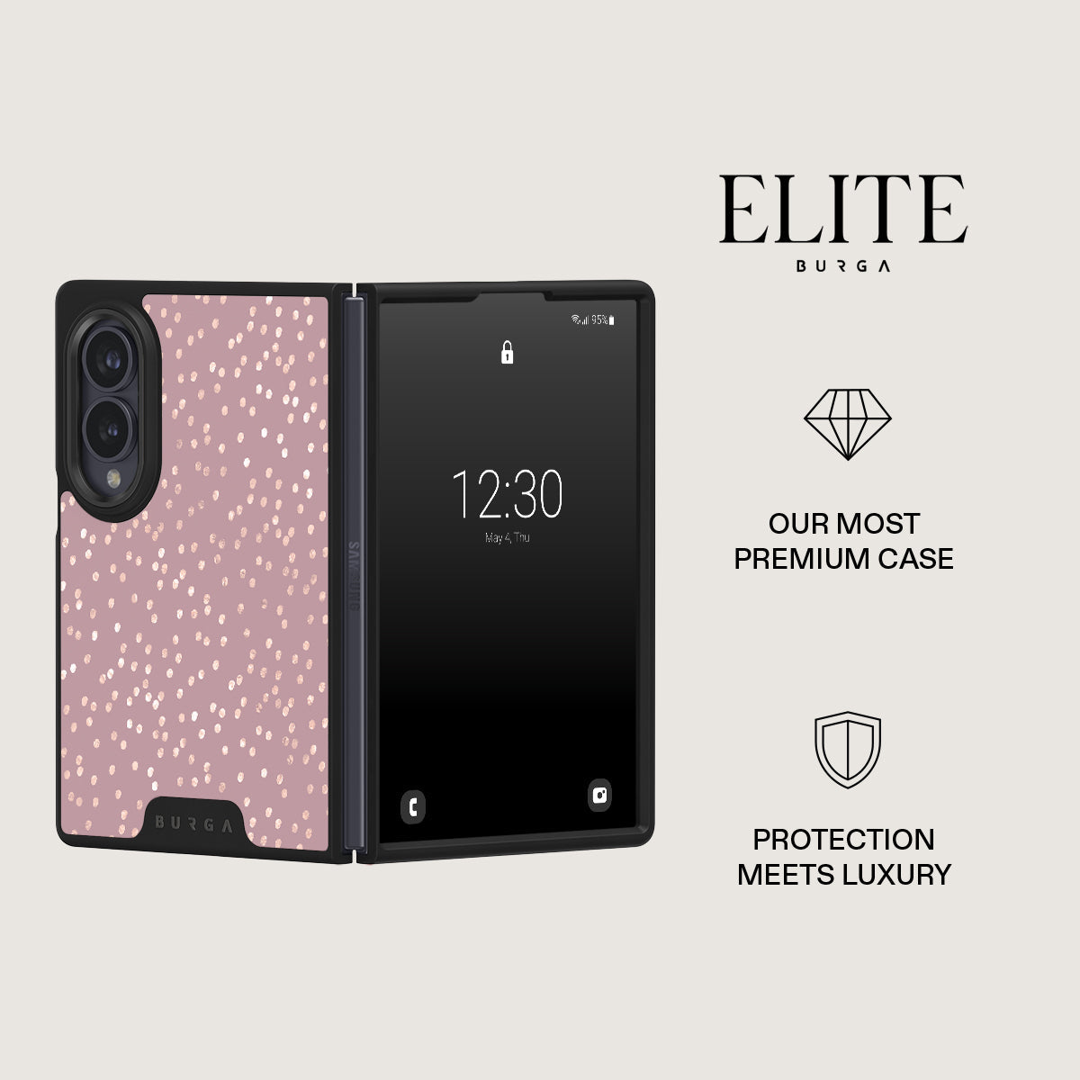 Hot Cocoa - Spotted Samsung Galaxy Z Fold 8 Case