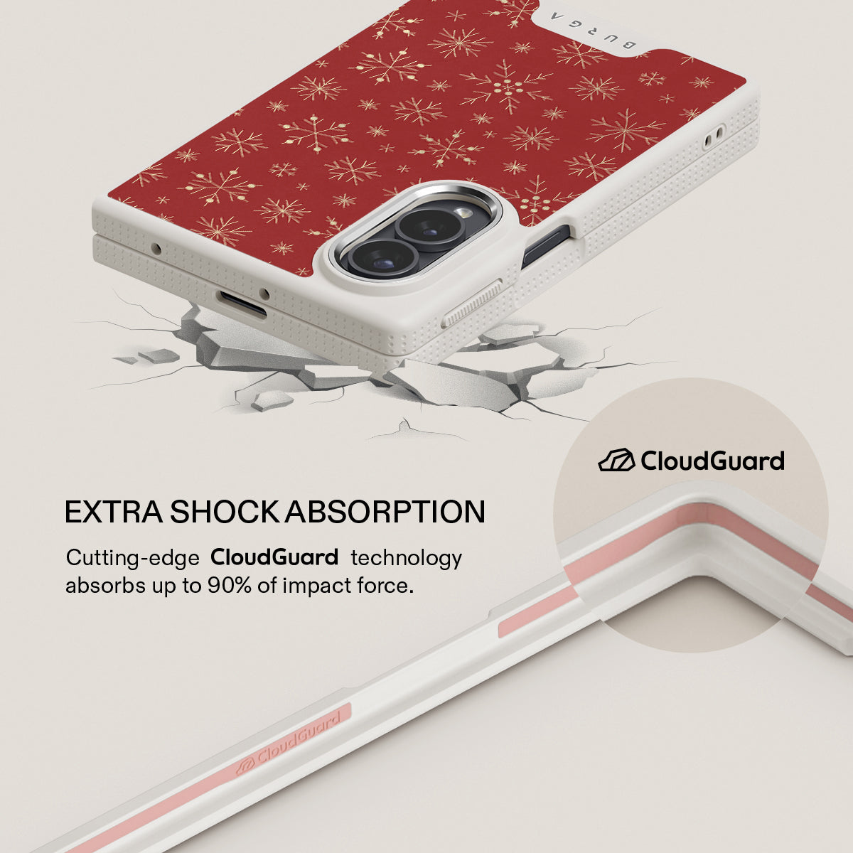Dear Santa - Snowflake Samsung Galaxy Z Fold 8 Case