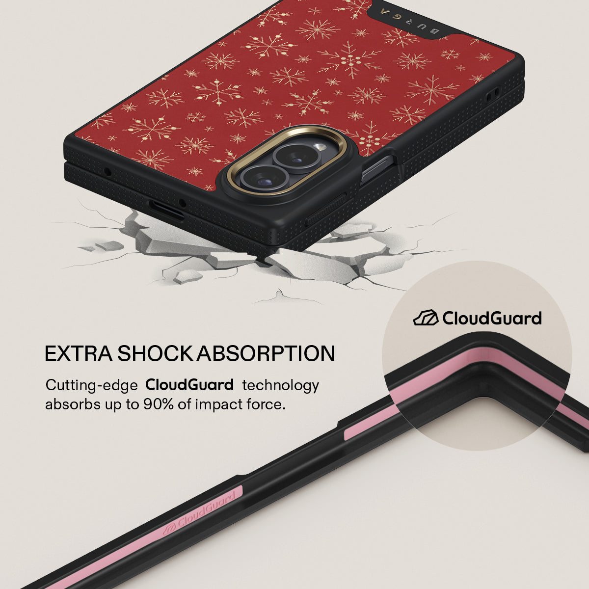 Dear Santa - Snowflake Samsung Galaxy Z Fold 8 Case