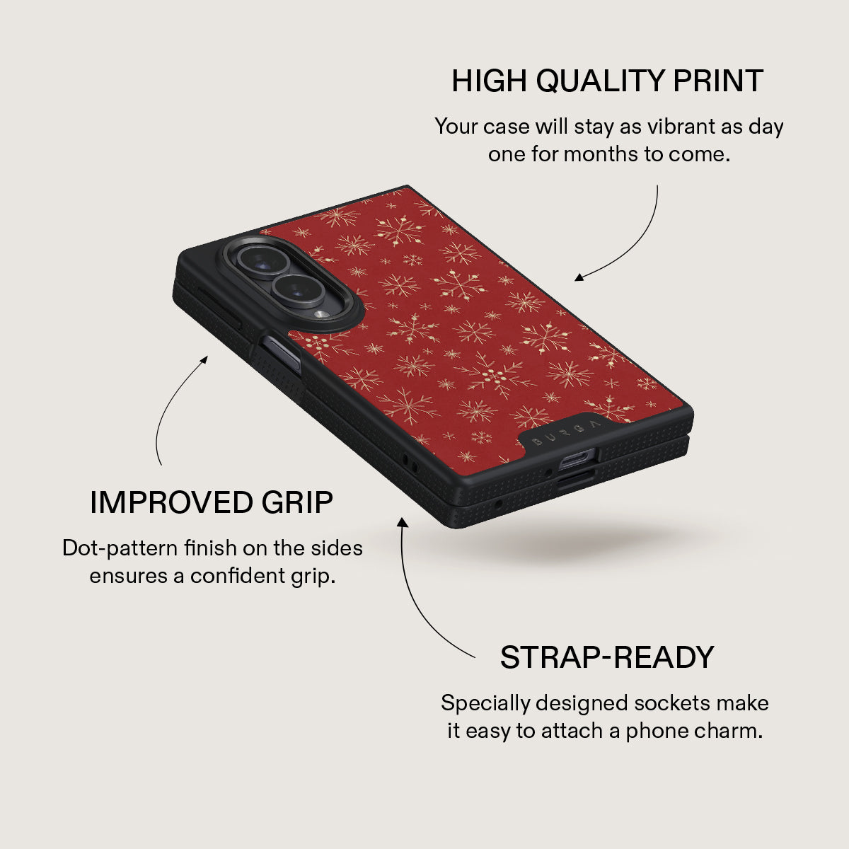 Dear Santa - Snowflake Samsung Galaxy Z Fold 8 Case