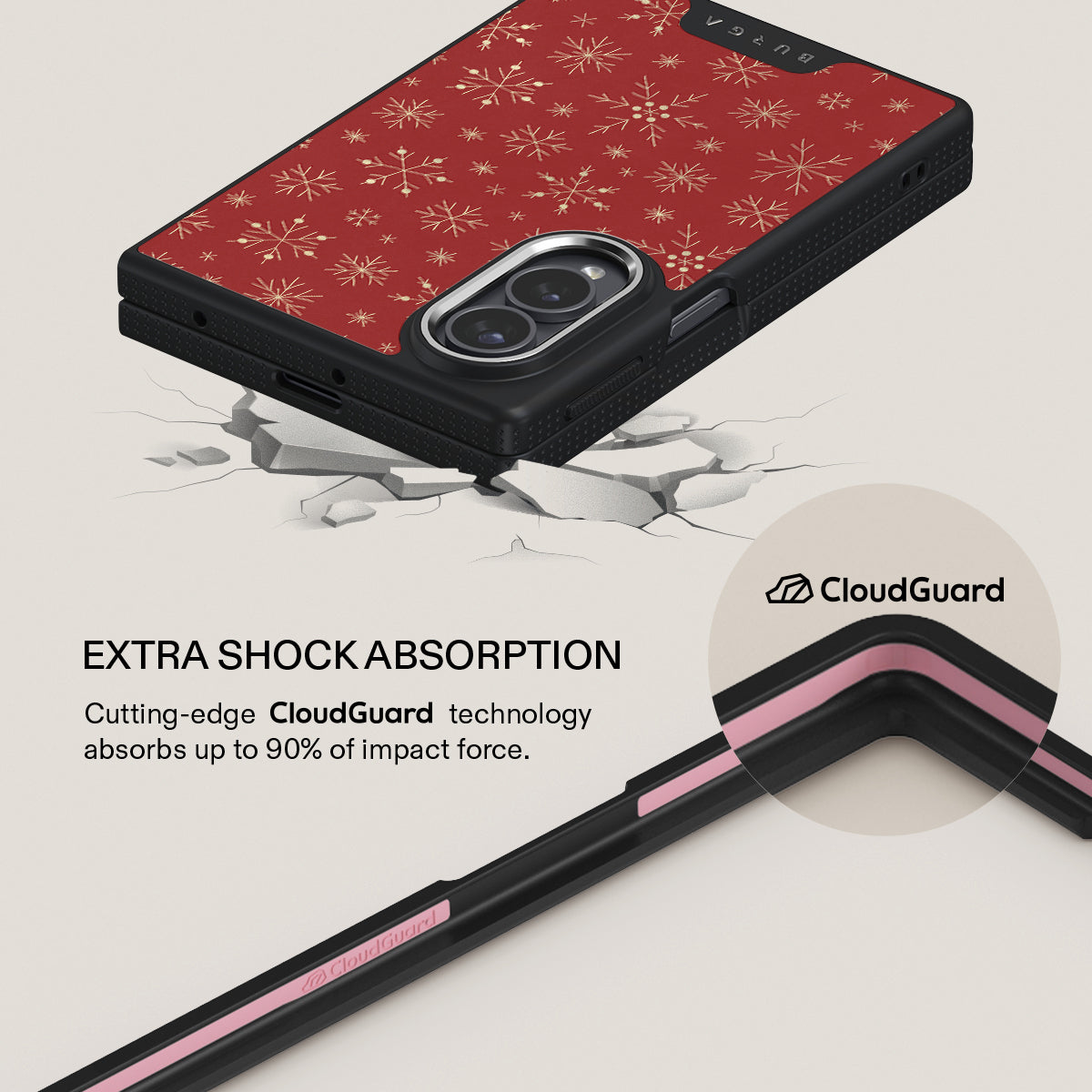 Dear Santa - Snowflake Samsung Galaxy Z Fold 8 Case